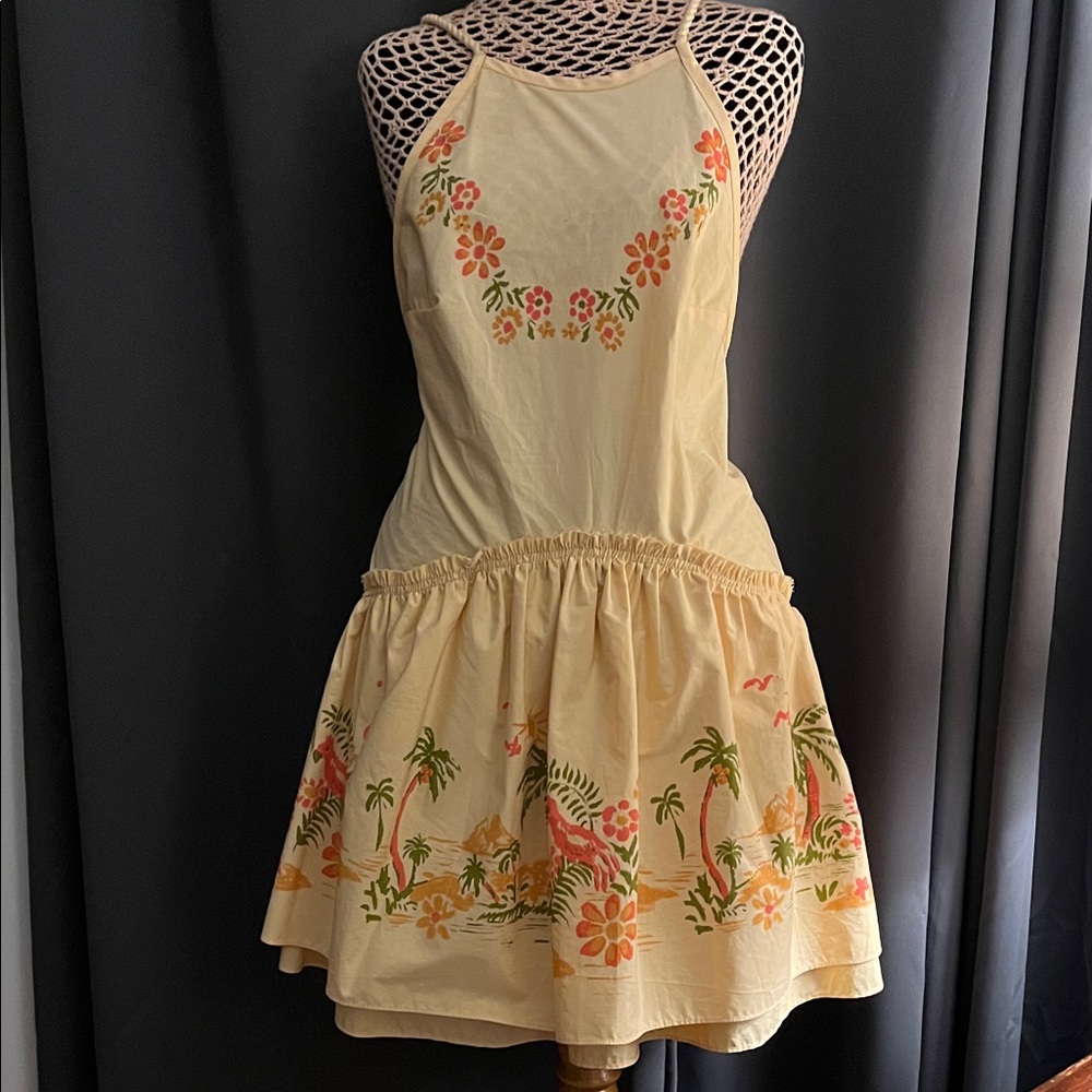Free People Floral Yellow Sundress